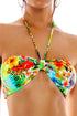 Luli Fama Birds Of Paradise Knotted Halter Bandeau Top